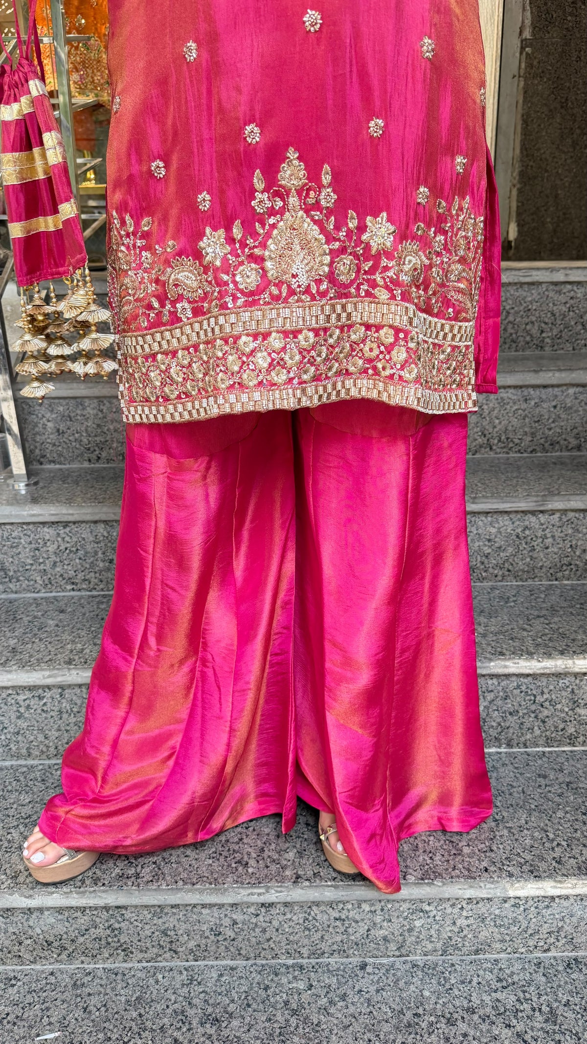 THE GULKAND SHARARA SET