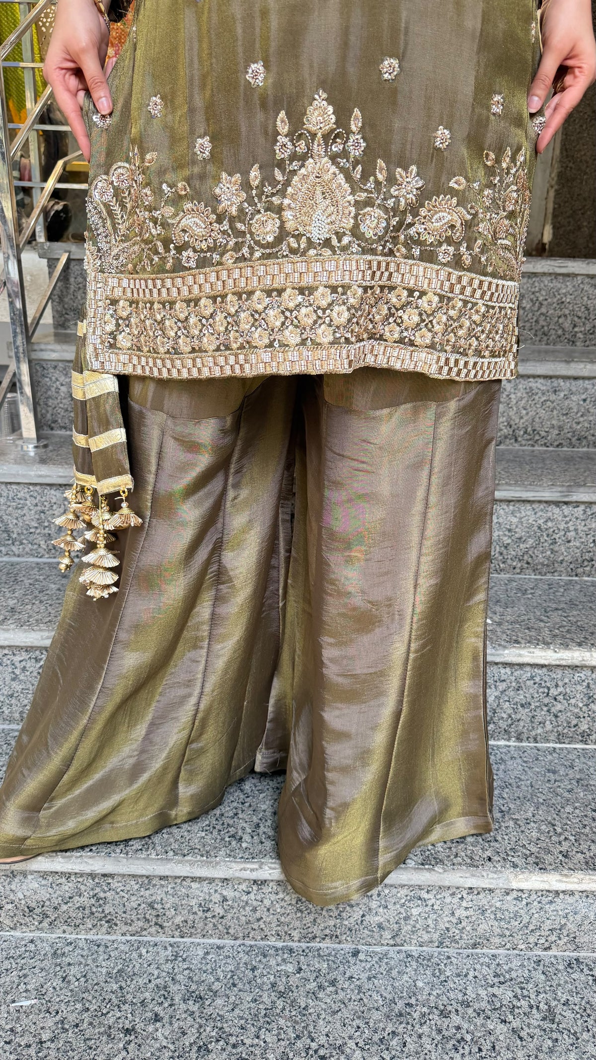 THE GULKAND SHARARA SET