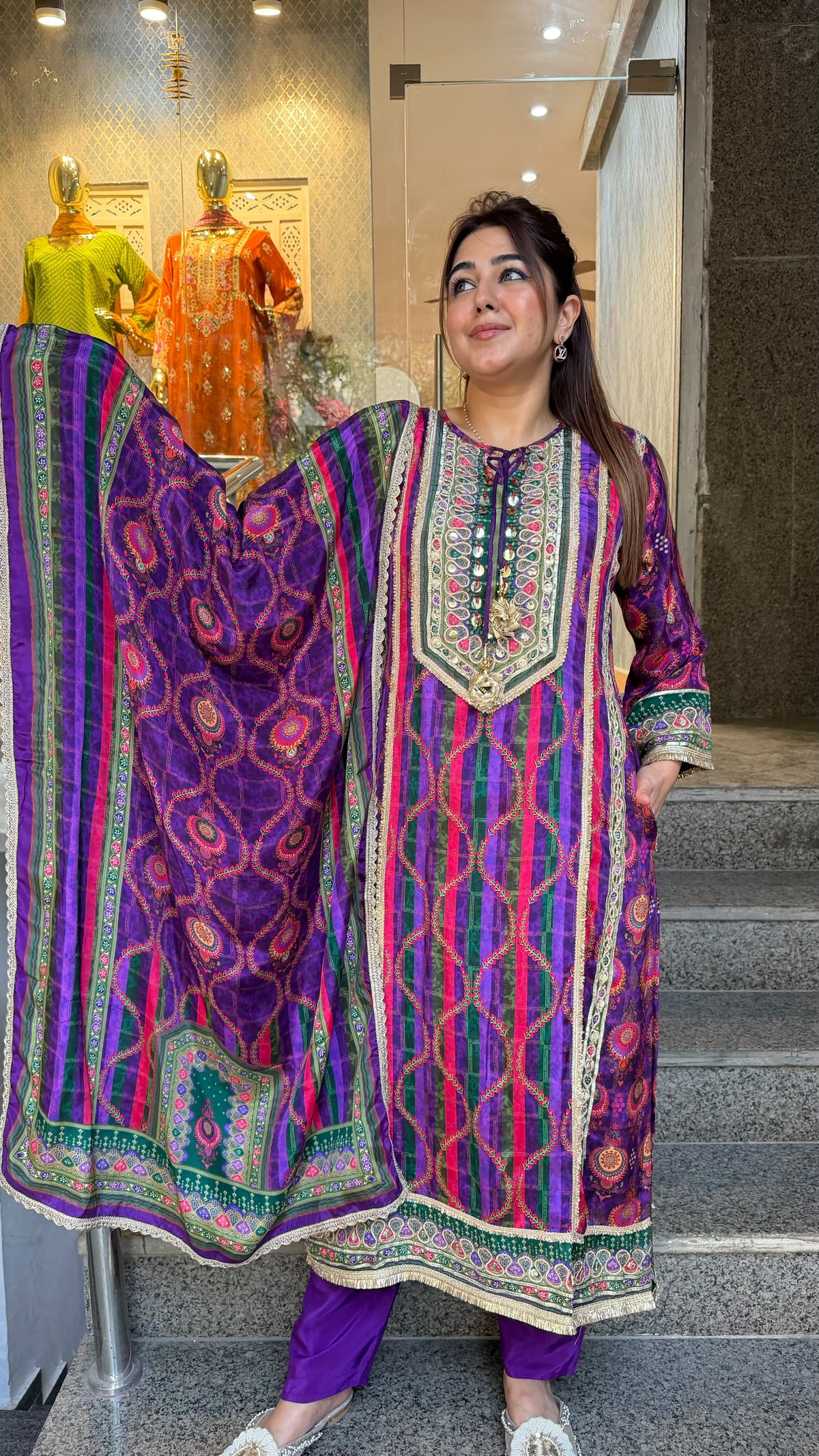 THE SATRANGI LONG SET