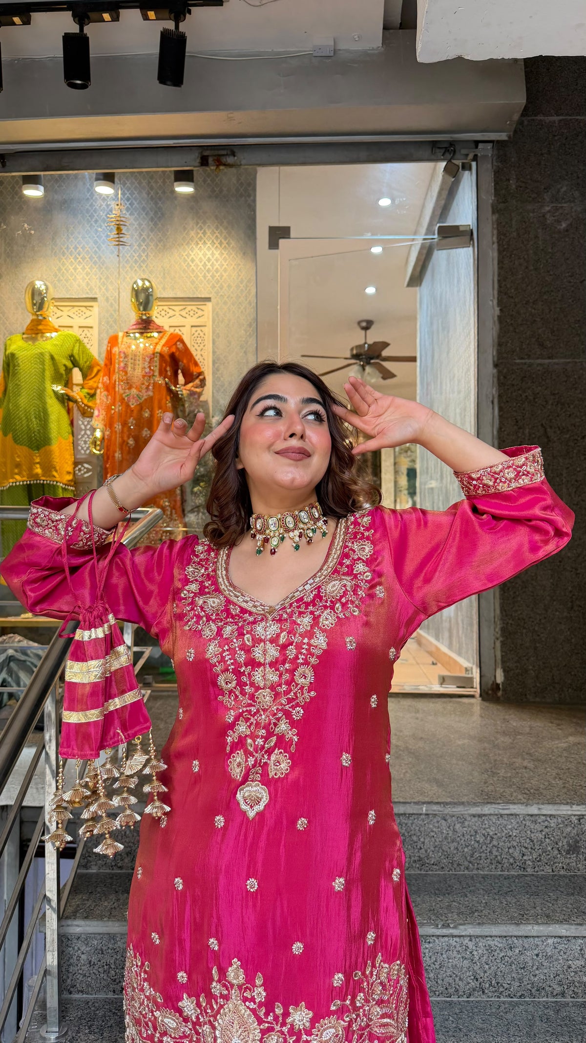 THE GULKAND SHARARA SET