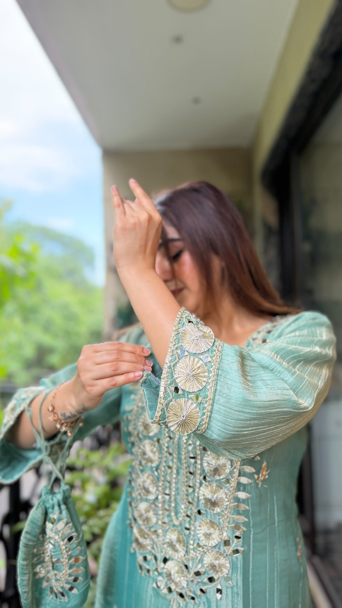 THE FARZANA  LONG SET