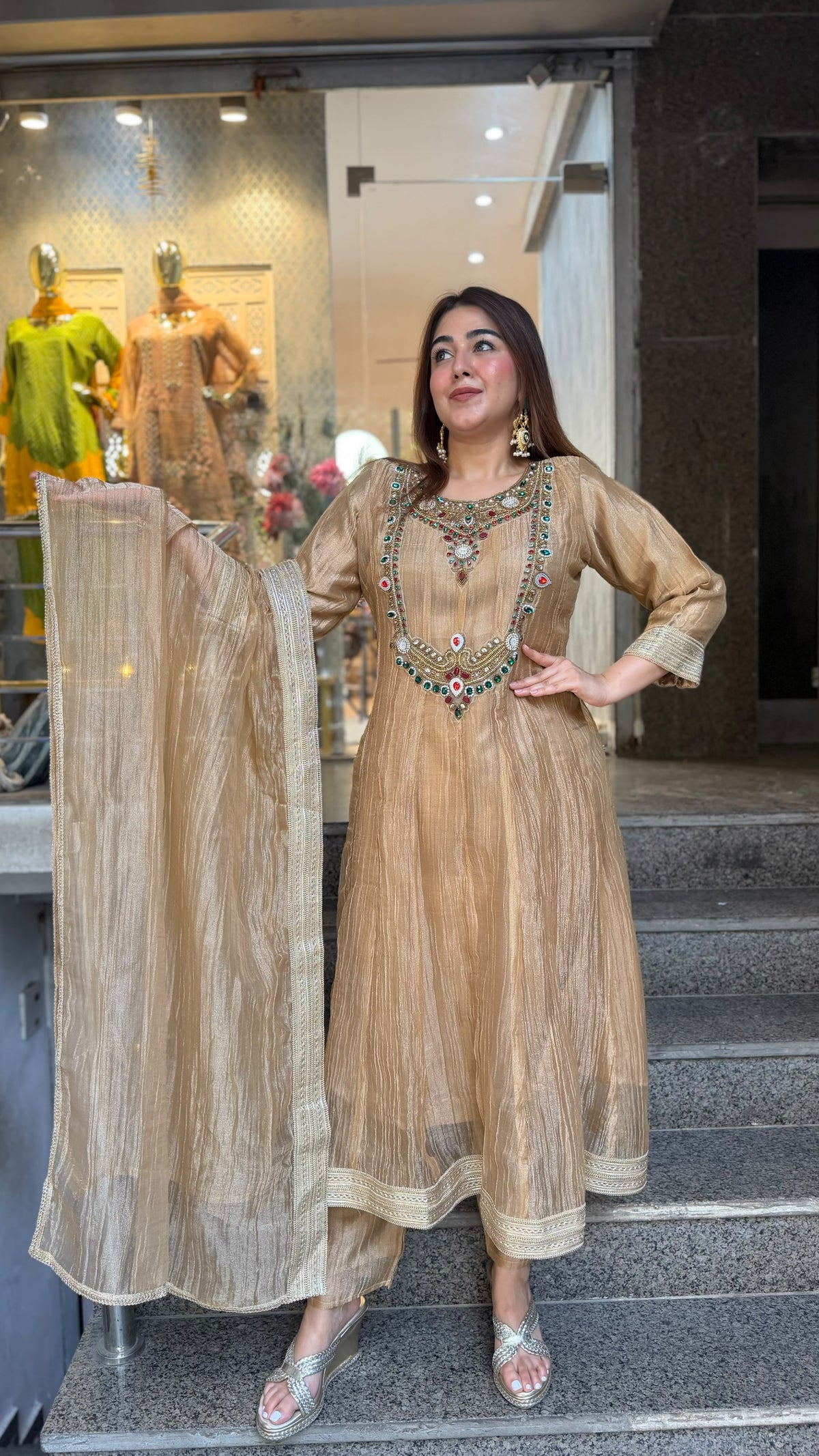 THE MUBEENA  ANARKALI SET